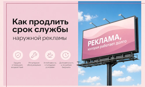 Как продлить срок службы наружной рекламы в Новокуйбышевске