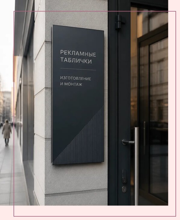 Рекламные таблички в Новокуйбышевске по цене от 4609 р. | Аванза-Нвб