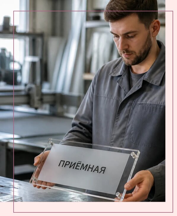 Таблички из оргстекла на заказ в Новокуйбышевске от 3994 р. | Аванза-Нвб
