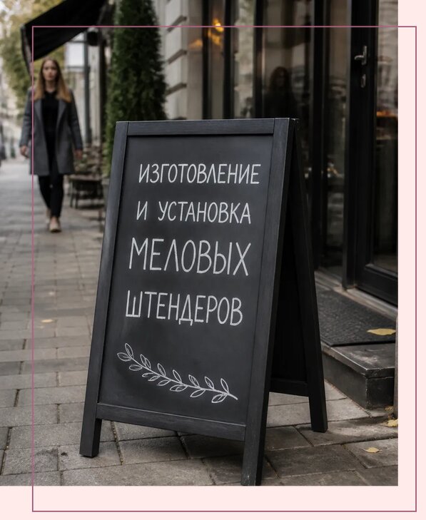 Меловые штендеры в Новокуйбышевске по цене от 6657 р. | Аванза-Нвб